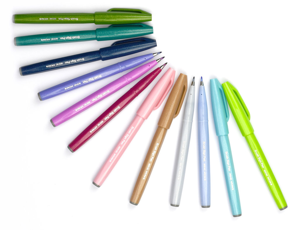 Pisak Brush Sign Pen 12szt. Pentel