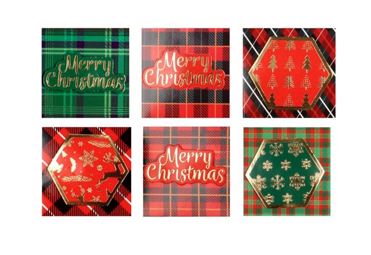 Karnety samoprzylepne 5x5cm Krata12szt 414095 Incood