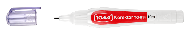 Korektor w płynie z metalową końcówką Toma TO-014