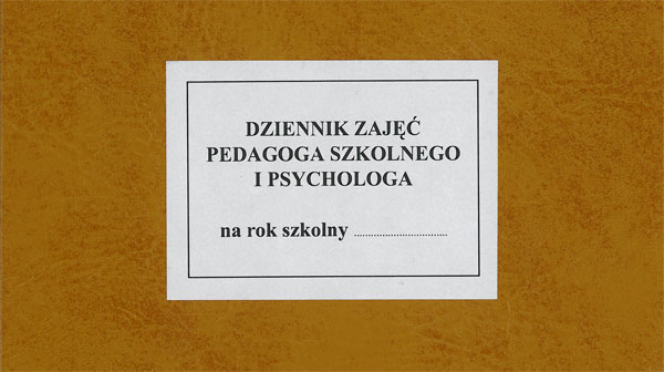 MEN-I/10 dziennik zajęć pedagoga szkolnego