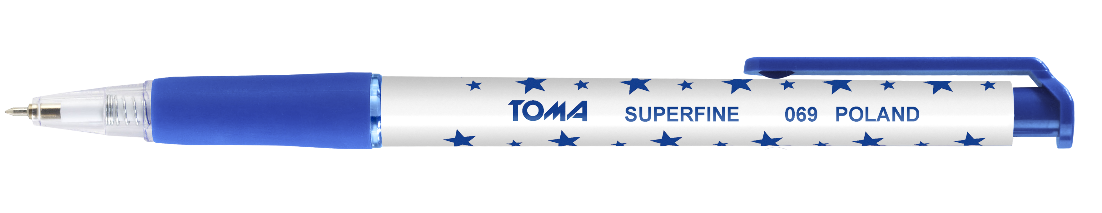 Długopis Toma Superfine Automat TO-069 niebieski