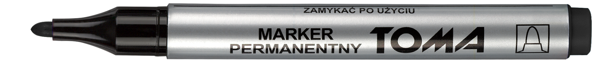 Marker permanentny Toma TO-090 okrągły czarny