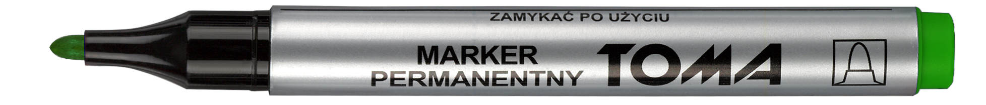 Marker permanentny Toma TO-090 okrągły zielony