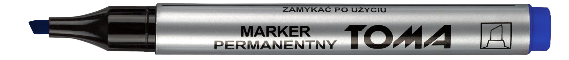 Marker permanentny Toma TO-091 ścięty niebieski