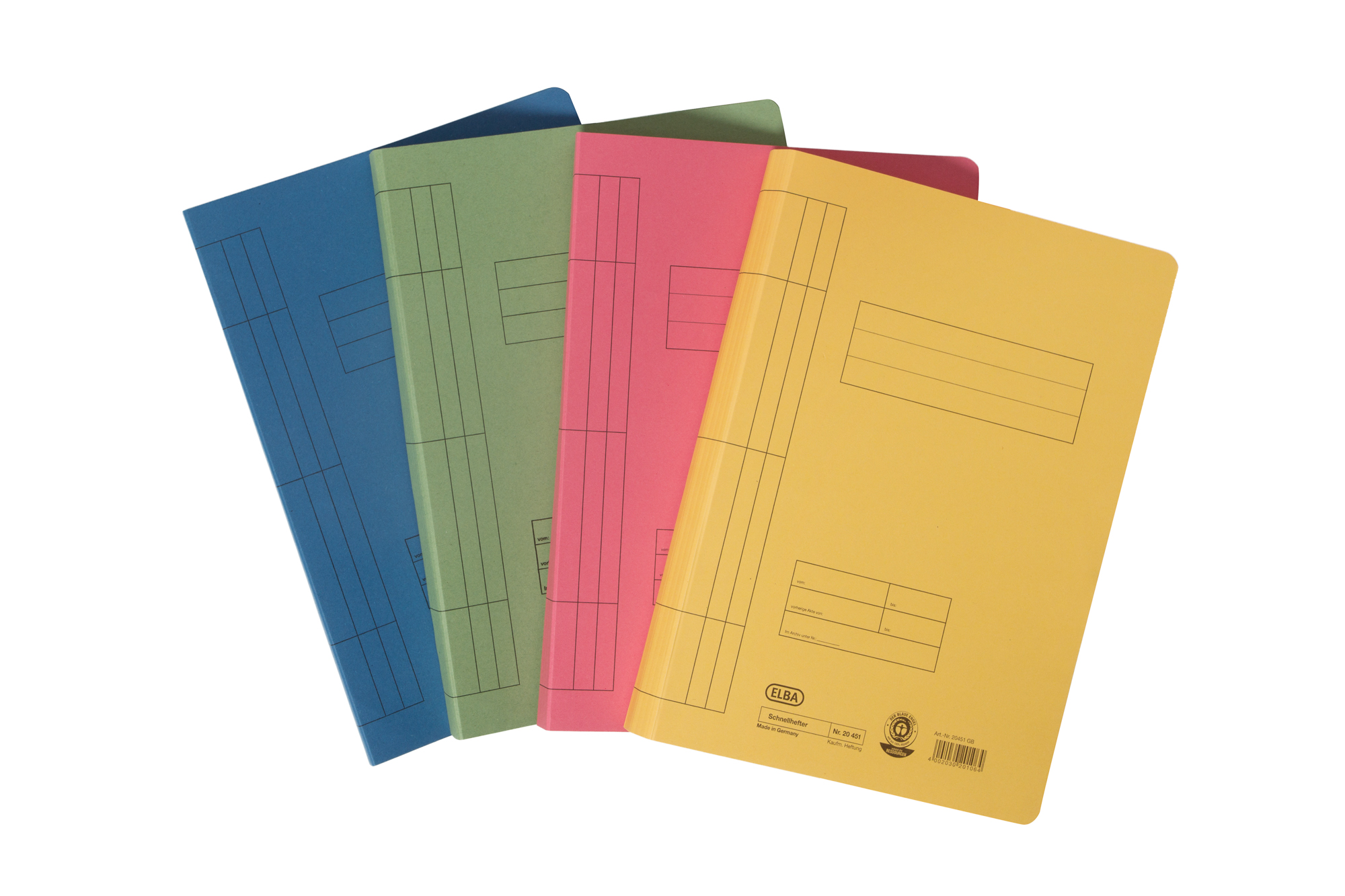 Skoroszyt kartonowy zwykły A4 Elba niebieski