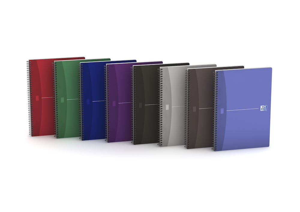 Kołonotatnik A4/90 kratka Oxford Essentials mix