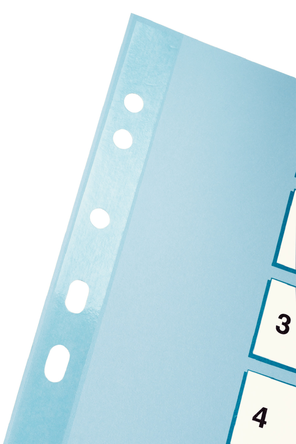 Przekladki numeryczne Esselte Mylar A4/1-10 kolorowe