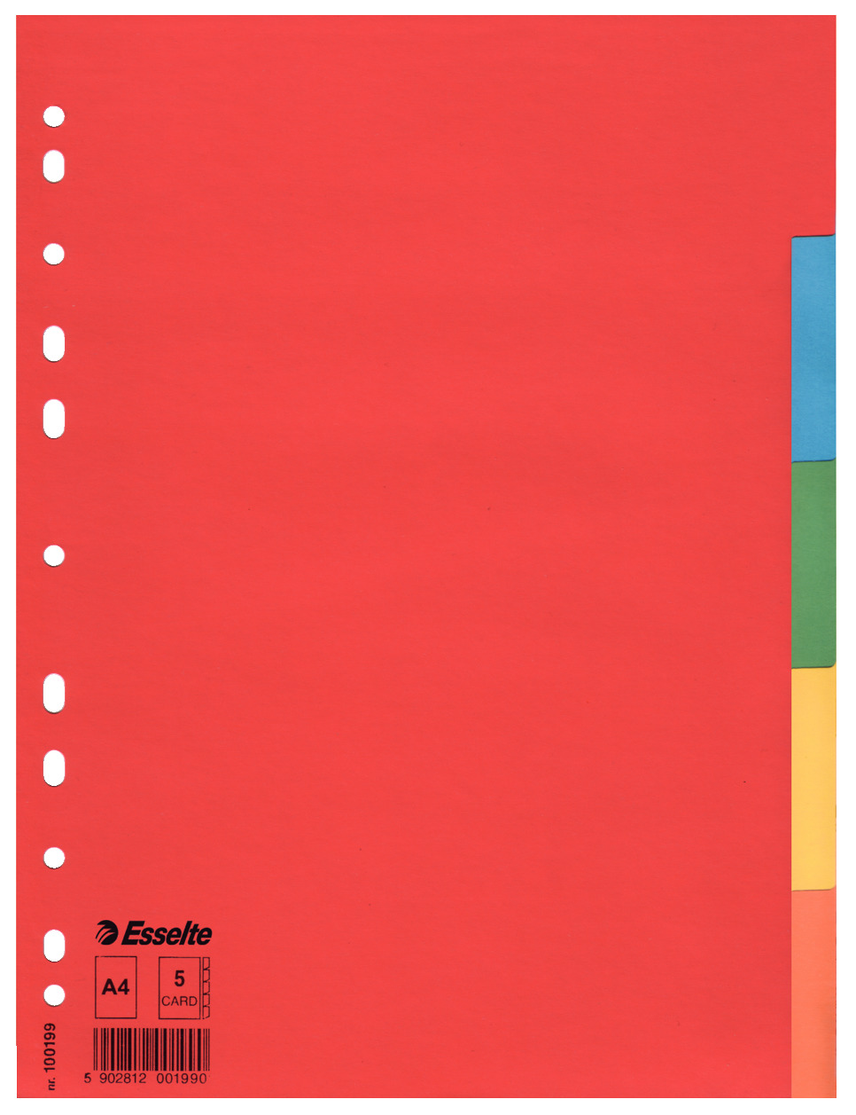 Przekładki indeksujące Esselte A4 5k.