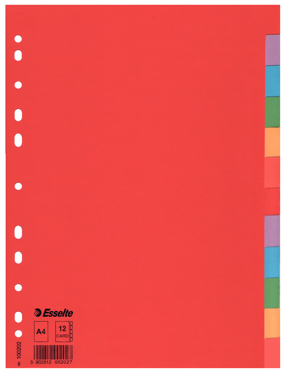 Przekładki indeksujące Esselte A4 12k.