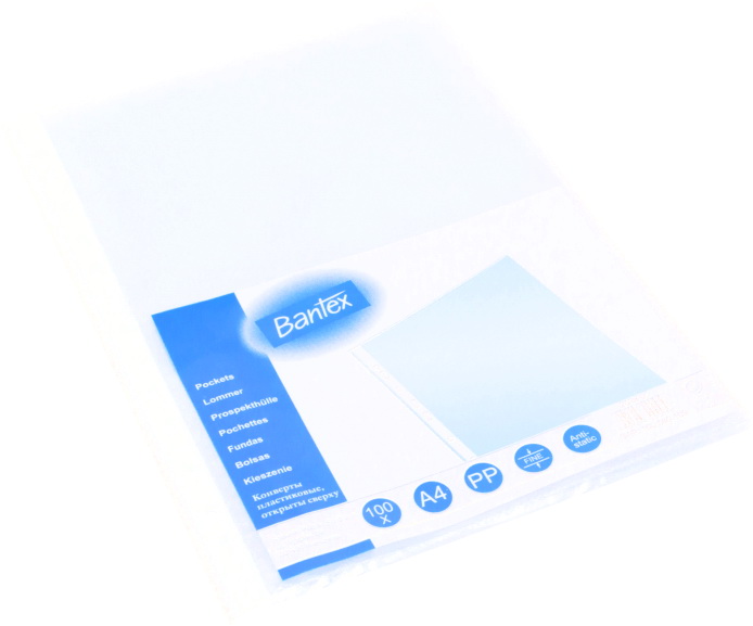 Koszulki  A4/100 Bantex groszkowe (50 mic.)