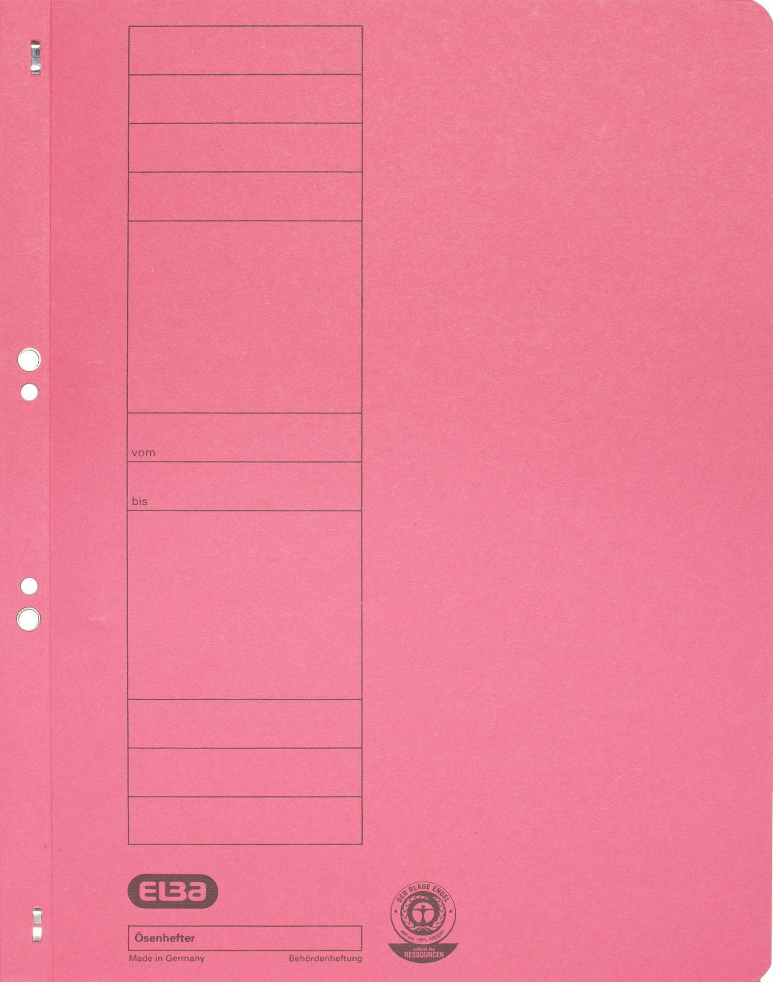 Skoroszyt oczkowy A4 czerwony Elba