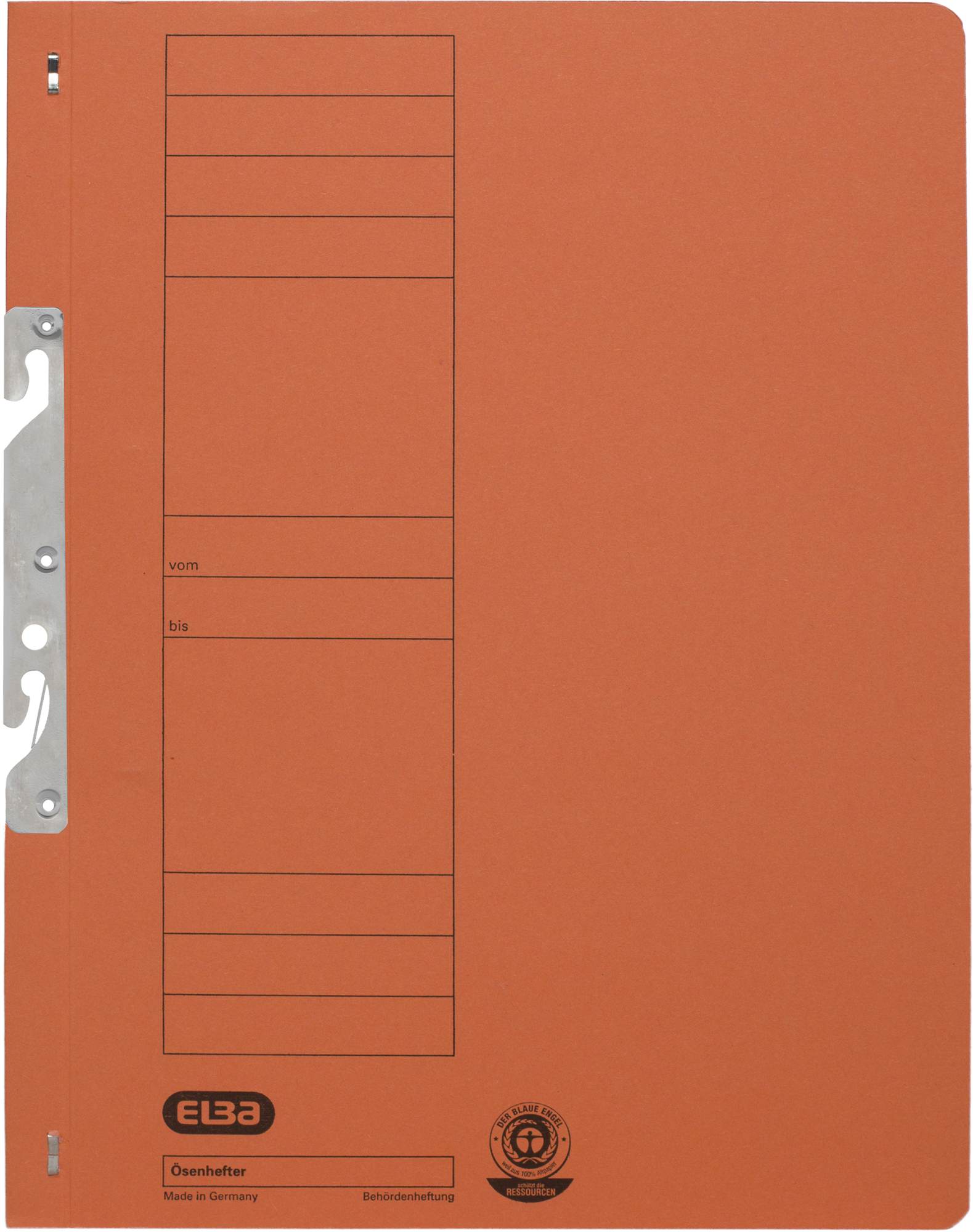 Skoroszyt hakowy A4 Elba pomarańczowy