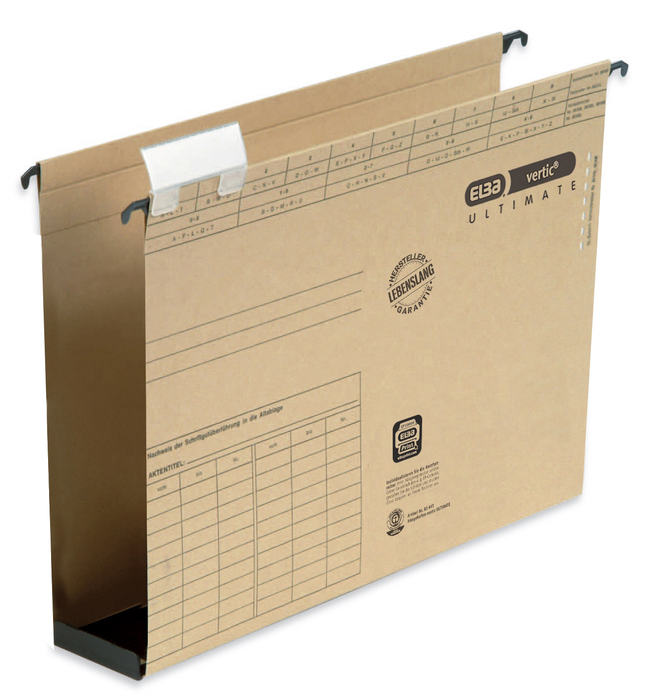 Teczka zawieszkowa Elba Vertic Ultimate poszerzana 6cm beżowa