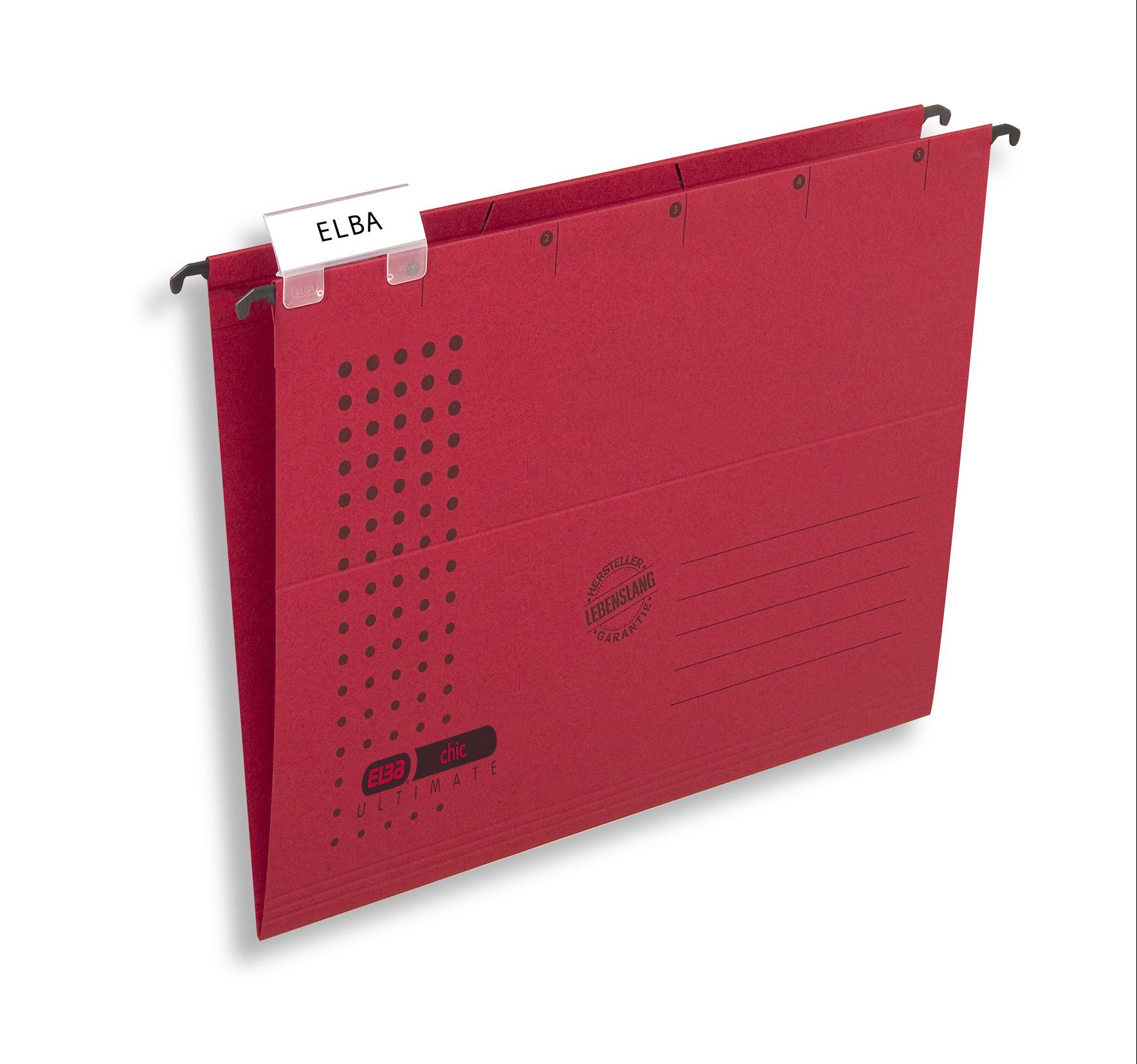 Teczka zawieszkowa A4 Elba Chic Ultimate czerwona