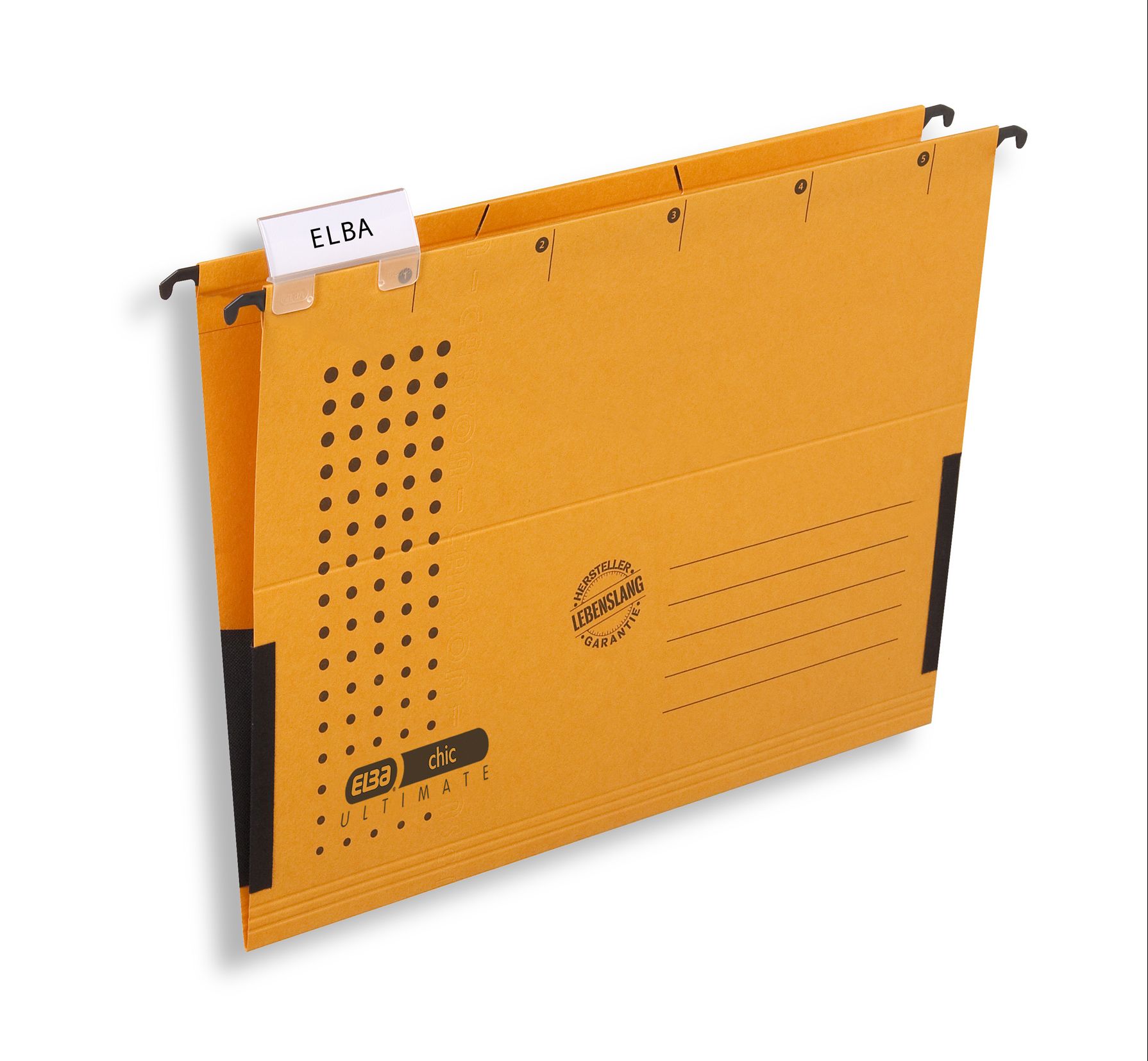 Teczka zawieszkowa A4 Elba Chic Ultimate z bokami żółta