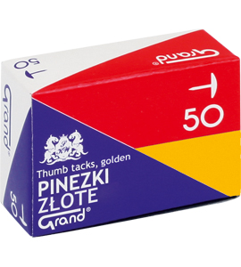 Pinezki złote 50szt. Grand