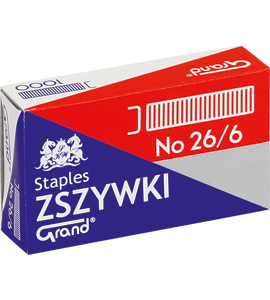 Zszywki 26/6 1000szt. Grand