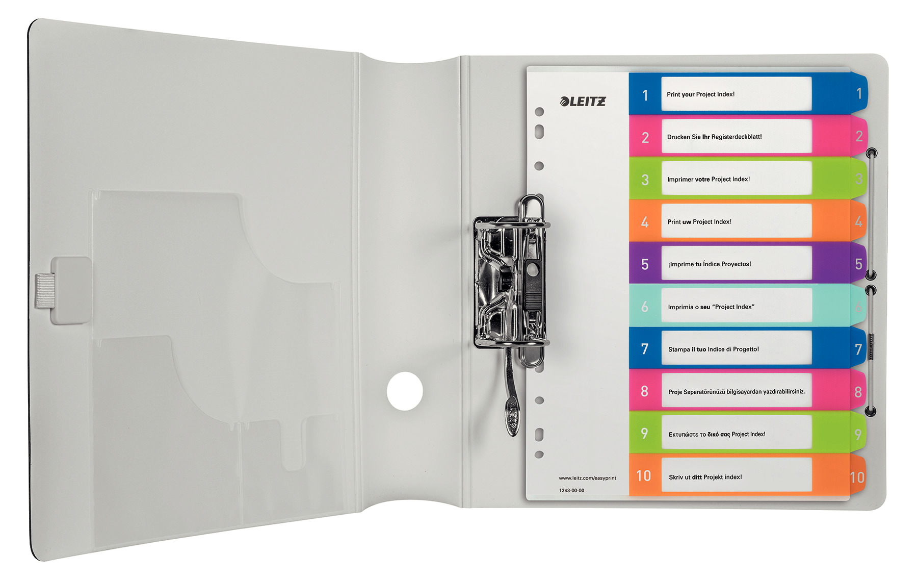 Przekładki numeryczne Leitz Wow A4+/10k.