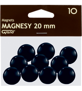 Magnes 20 mm Grand 1szt. czarny