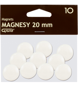 Magnes 20 mm Grand 1szt. biały