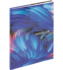 Brulion A4 96k w kratkę, twarda oprawa, Grand