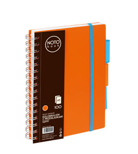 Kołobrulion A5/100 NOTObook pomarańczowy kratka Grand