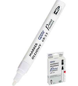 Marker olejowy GR-25 Grand biały