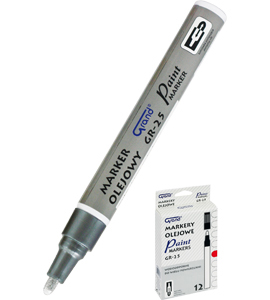 Marker olejowy GR-25 Grand srebrny