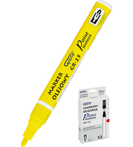 Marker olejowy GR-25 Grand żółty