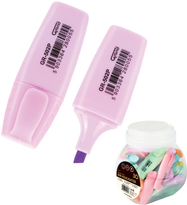 Zakreślacz GRAND GR-502P mini pastelowy 160-2237 Kw Trade