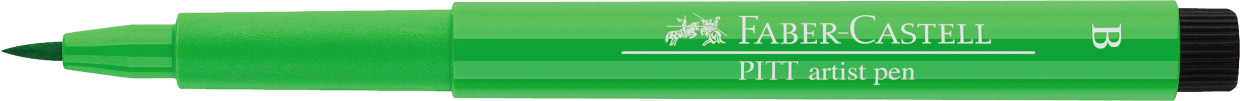 Pisak Pitt Artist Pen Brush Leaf Green