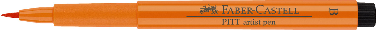 Pisak Pitt Artist Pen Brush Orange Glaze