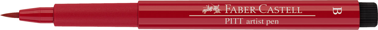 Pisak Pitt Artist Pen Brush Deep Scarlet Red