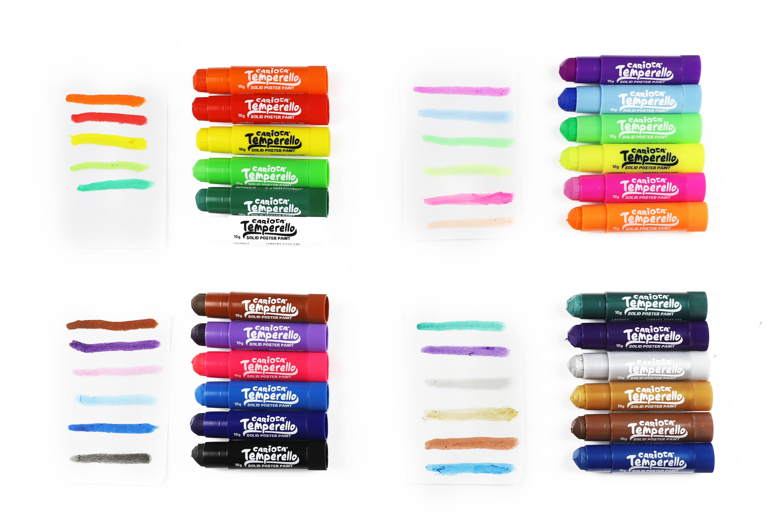 Farby w sztyfcie Temperello 24 kolory