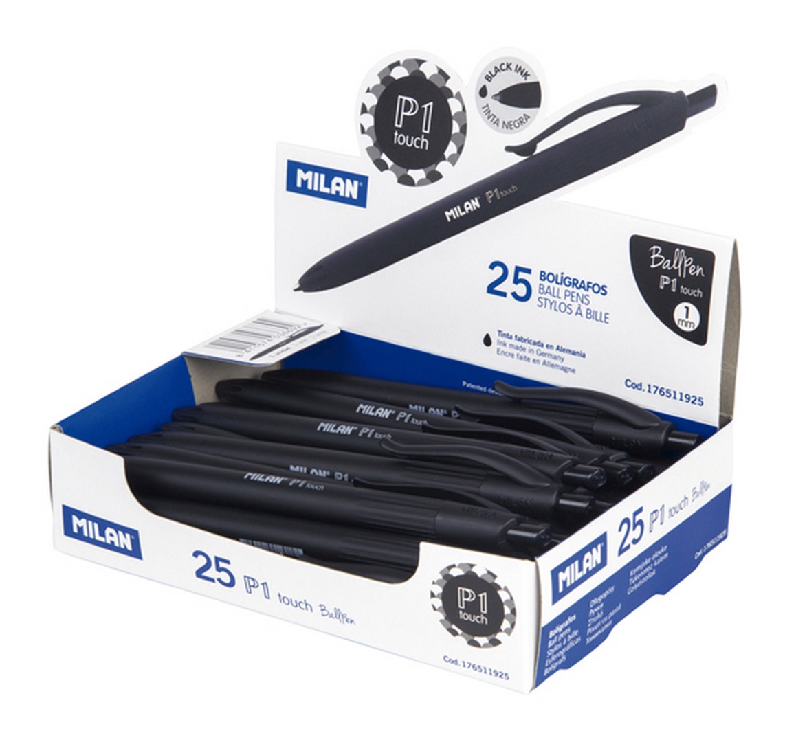 Długopis Milan P1 Rubber Touch czarny