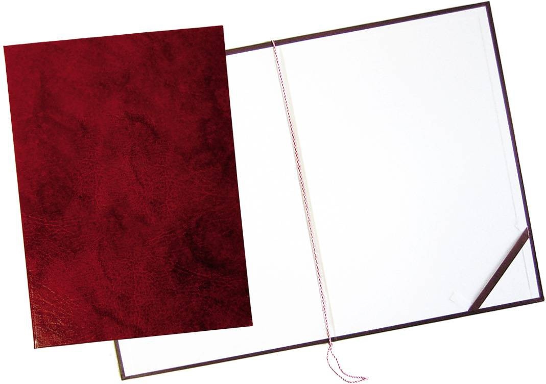 Okładka na dyplom bez napisu bordo Warta