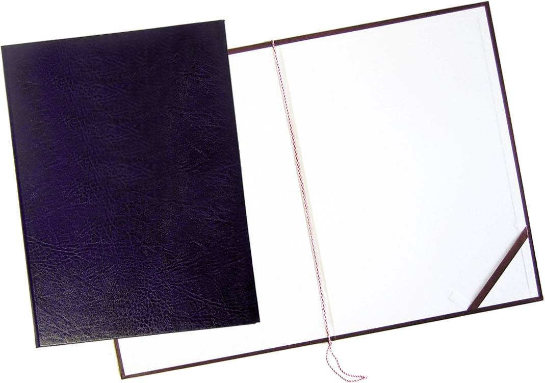 Okładka na dyplom bez napisu granatowa Warta