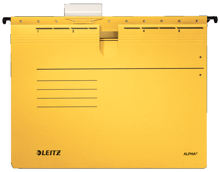 Skoroszyt zawieszany A4 Leitz Alpha żółty