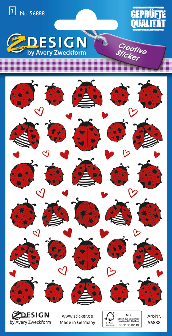 Naklejki Z-Design Creative biedronki 56888 Avery