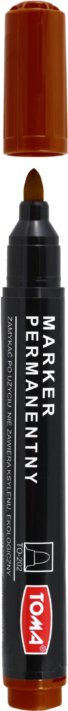 Marker permanentny Toma TO-202 brązowy