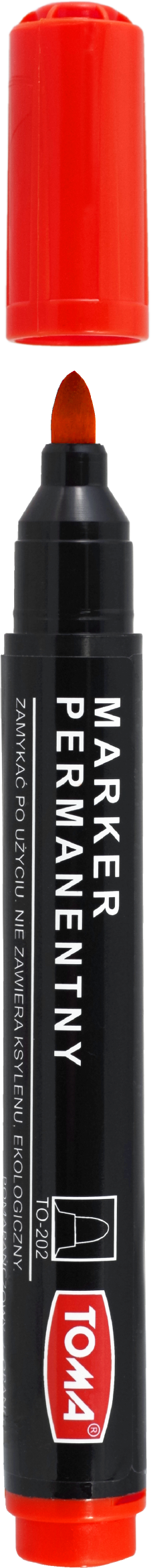 Marker permanentny Toma TO-202 czerwony