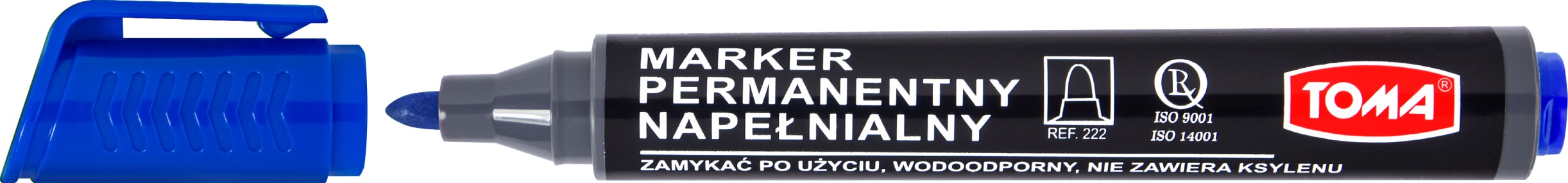 Marker permanentny Toma TO-222 okrągły niebieski