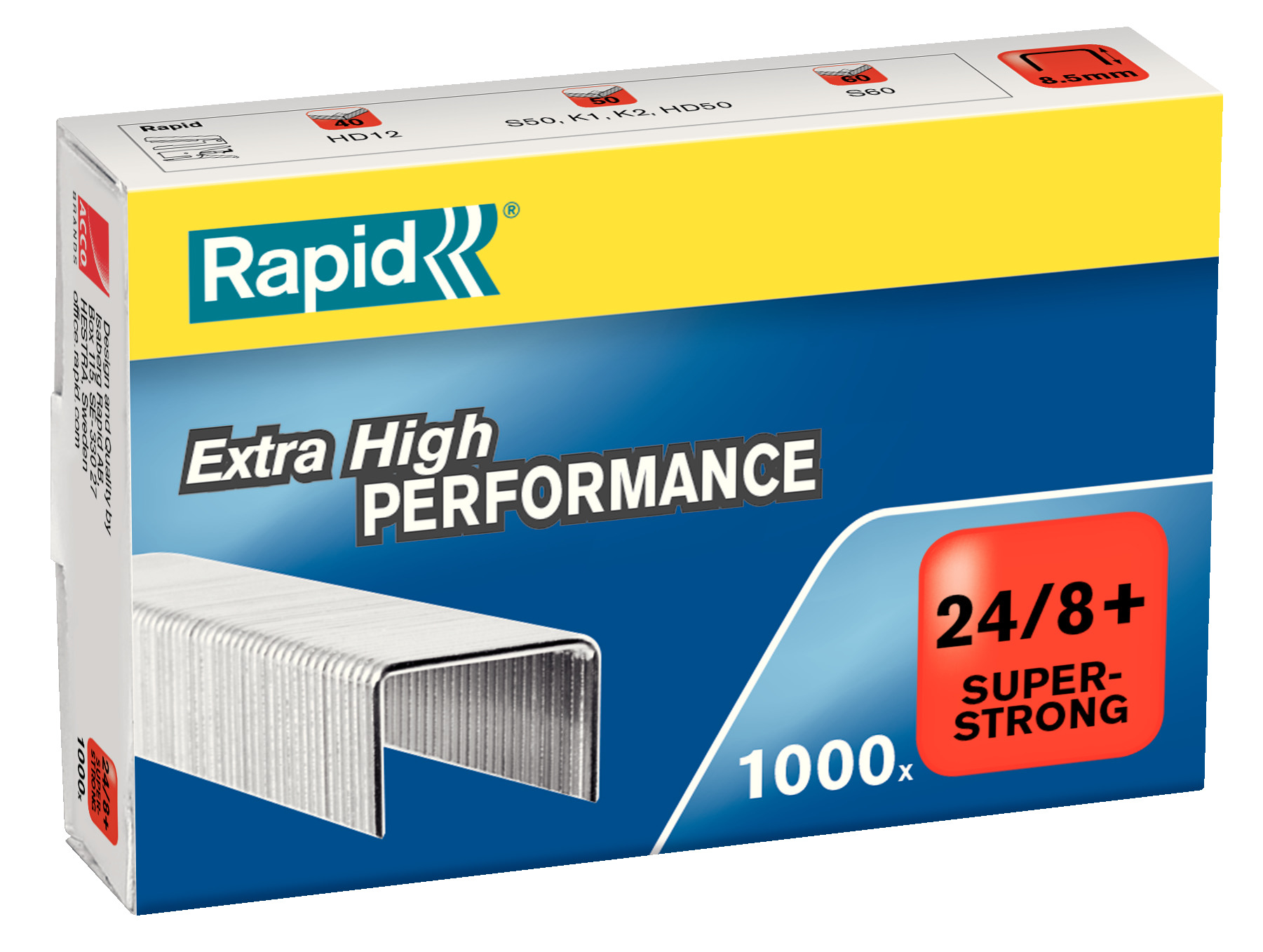 Zszywki Rapid Super Strong 24/8+ (1000 szt.)