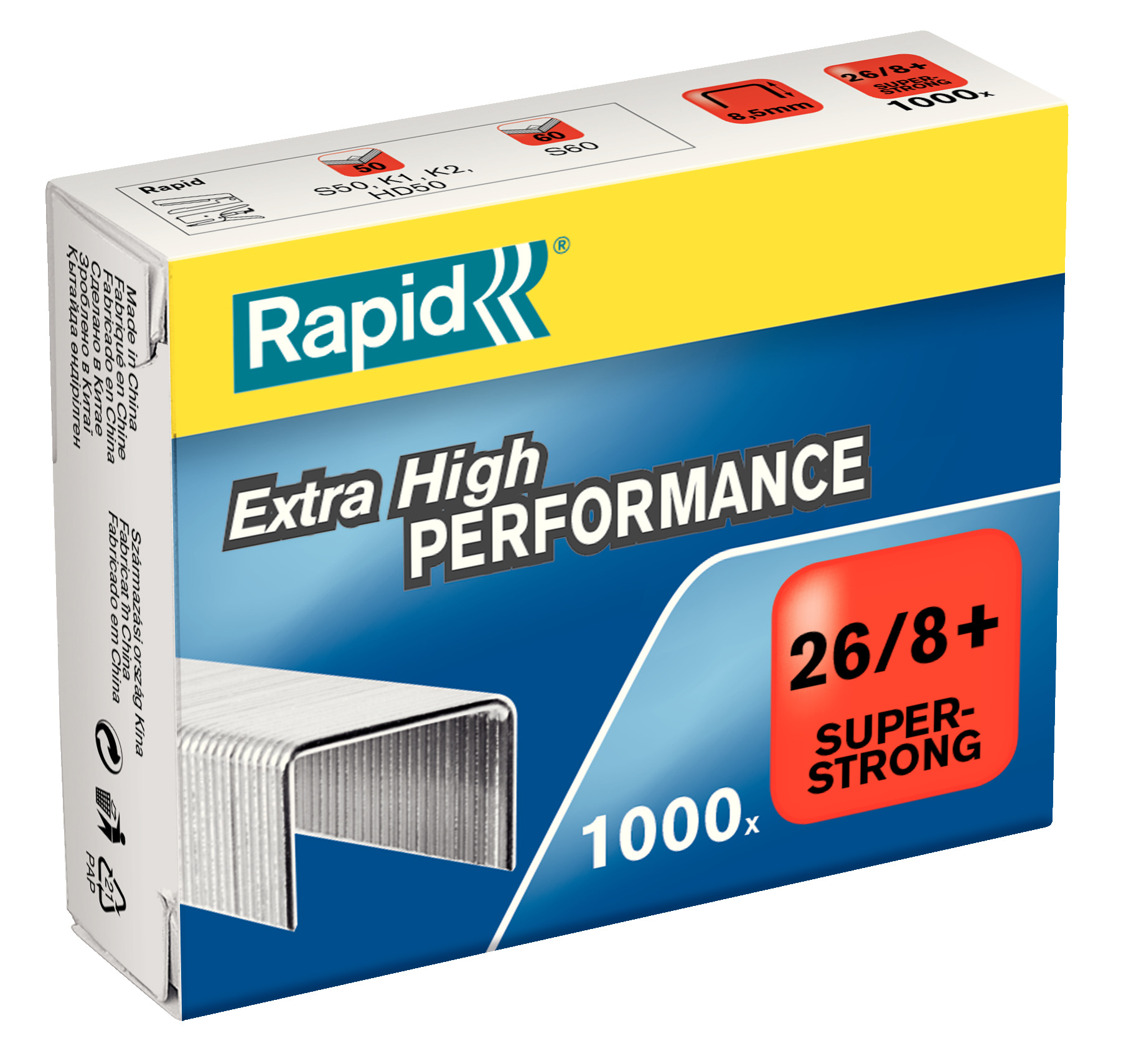 Zszywki Rapid Super Strong 26/8+ (1000 szt.)