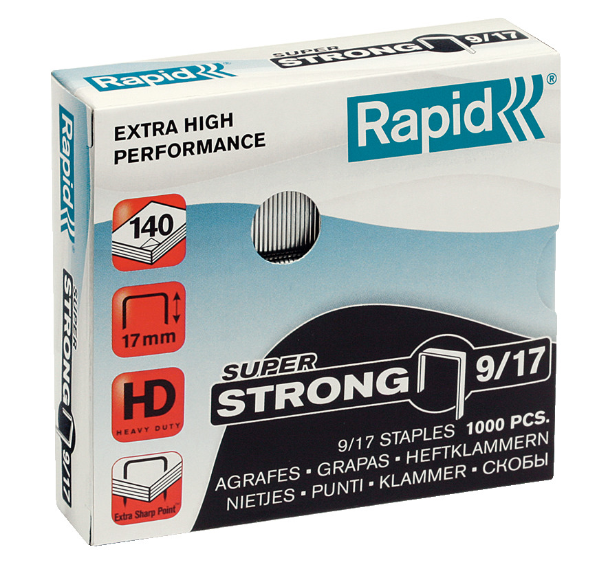 Zszywki Rapid Super Strong 9/17 (1000 szt.)