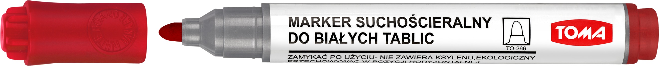 Marker suchościeralny Toma TO-266 okrągły czerwony