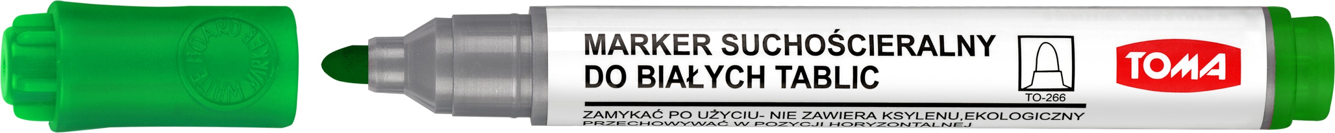 Marker suchościeralny Toma TO-266 okrągły zielony