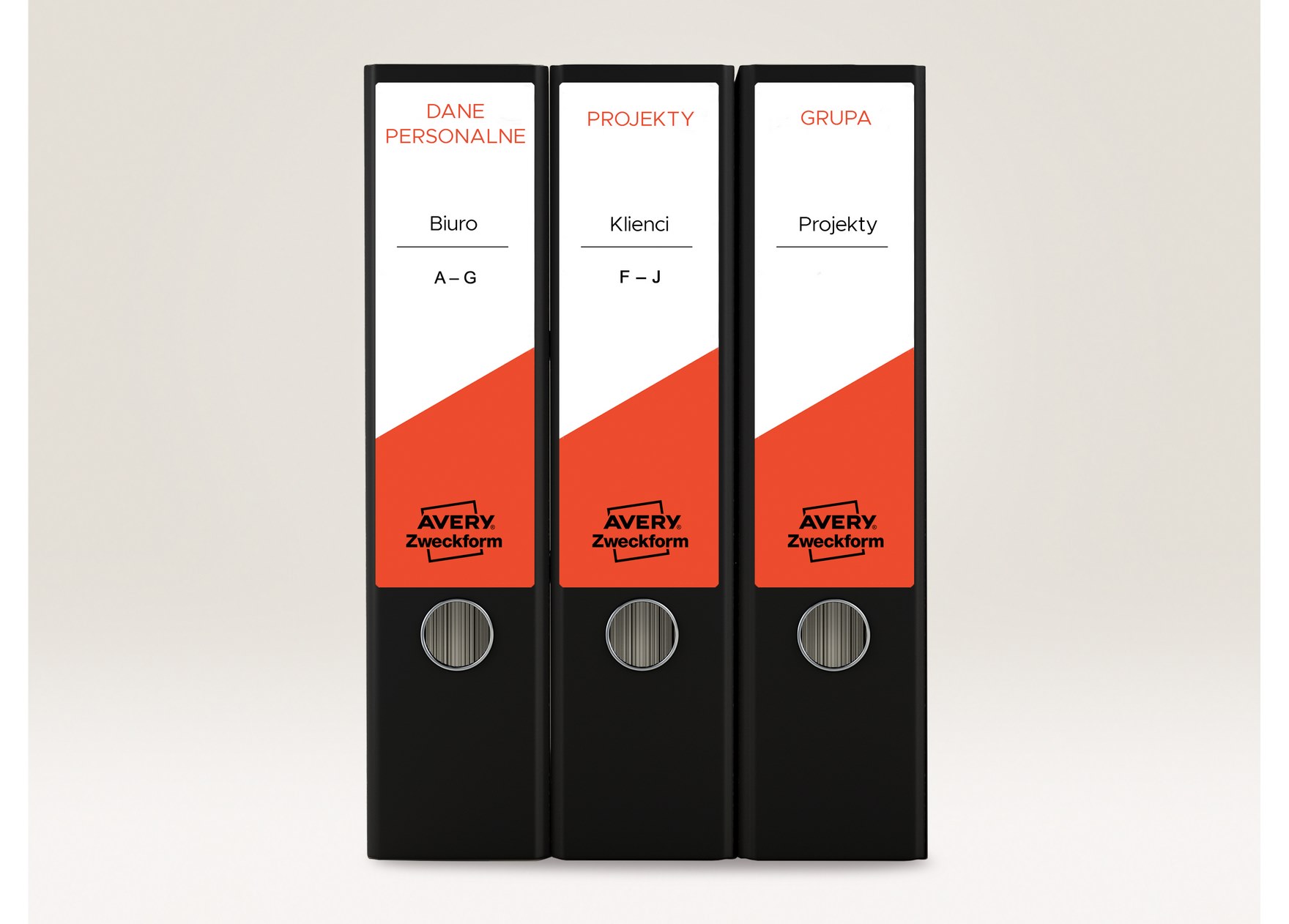 Etykiety na segregatory Avery Zweckform 61x192mm