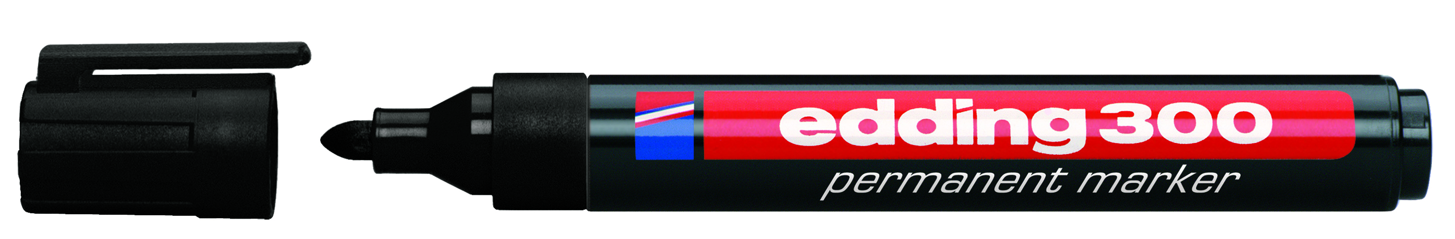 Marker permanentny Edding 300 czarny okrągły