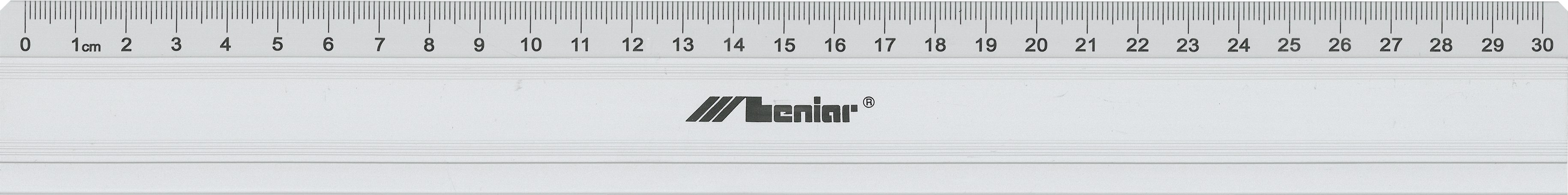 Linijka aluminiowa z gumą Leniar 30cm 30071